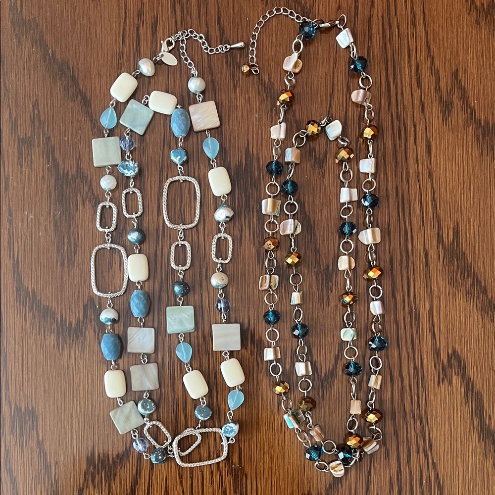 Bundle of two gorgeous necklaces.